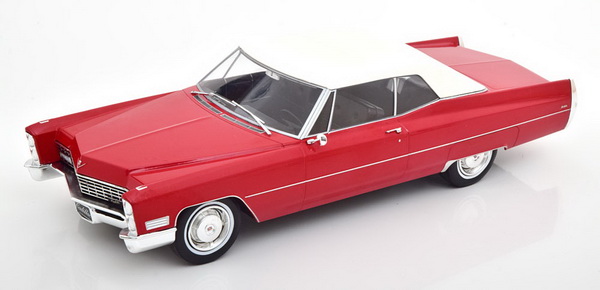 Модель 1:18 Cadillac DeVille Convertible Softtop - red/white