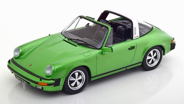 Модель 1:18 Porsche 911 Carrera 3.0 targa - green met