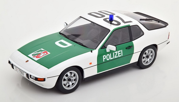Porsche 924 Autobahnpolizei Düsseldorf - white/green KKDC180723 Модель 1:18