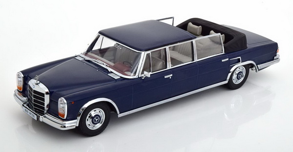 Модель 1:18 Mercedes-Benz 600 (LWB) (W100) Landaulet - dark blue