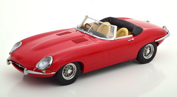 Модель 1:18 Jaguar E-Type Series 1 LHD Convertible (closed) 1961 - red