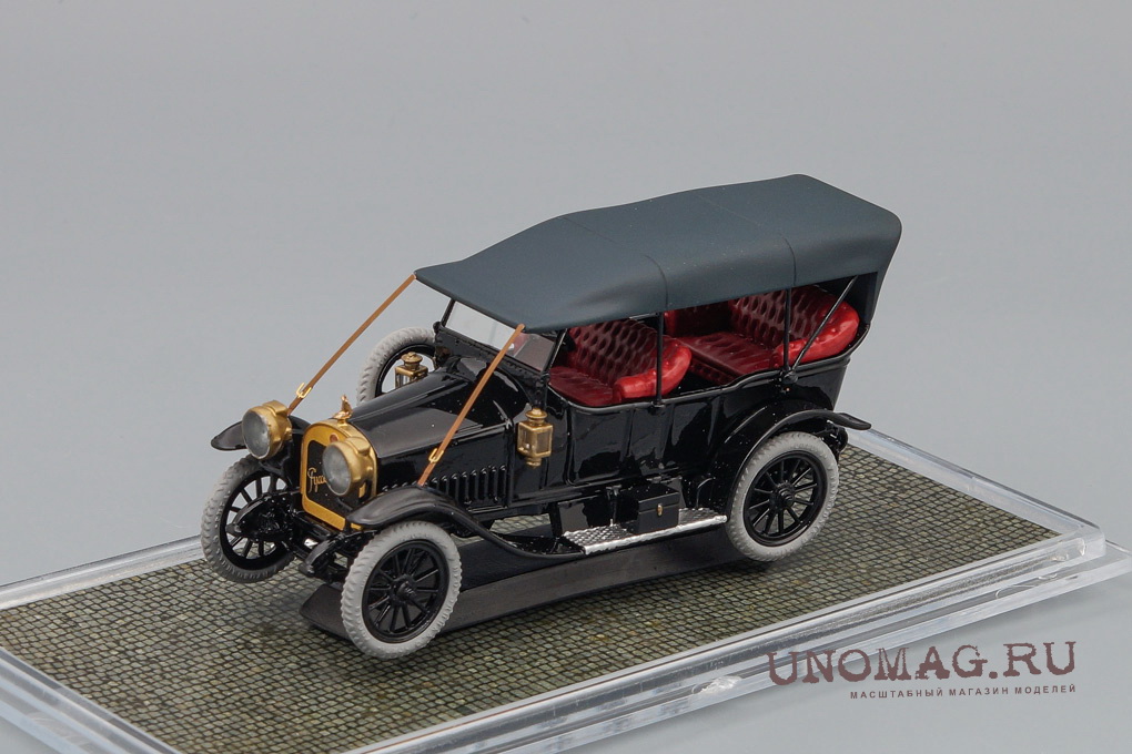 РУССО-БАЛТ тип К 12-20 viii серии 1912-13 г. (закрытый), черный K015 Модель 1:43