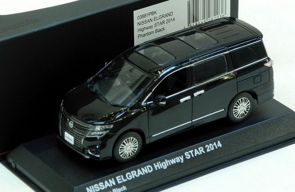 nissan elgrand highway star minibus - phantom black 03881PBK Модель 1:43