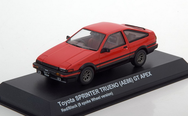 Toyota Sprinter Trueno (AE86) GT Apex 8 Spoke Wheel - Red/black 03892R Модель 1:43