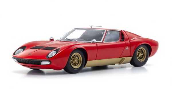Модель 1:18 Lamborghini Miura SV 1970 - red/gold