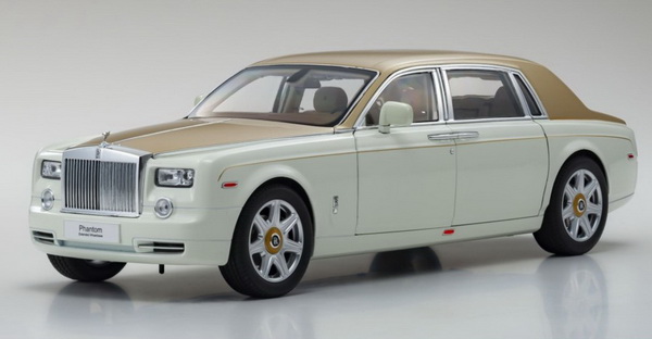 Модель 1:18 Rolls-Royce Phantom EWB - English White/Gold
