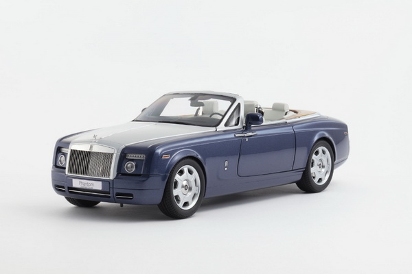 rolls-royce phantom drophead coupe - metropolitan blue 08871MB Модель 1:18