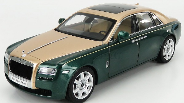 Модель 1:18 Rolls-Royce Ghost SWB (LHD) - brooklands green/gold