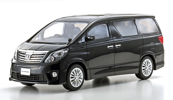 toyota alphard 350s c-package minivan - black (samurai edition) KSR18013BK Модель 1:18