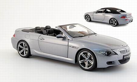 Модель 1:18 BMW M6 convertible - silver