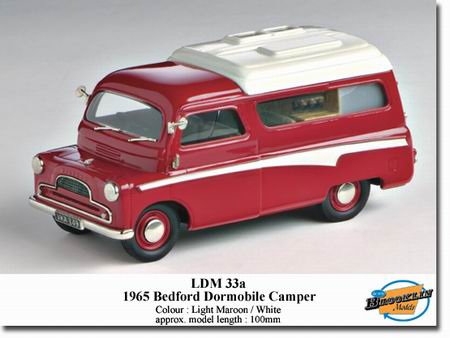 bedford dormobile - maroon LDM033A Модель 1:43