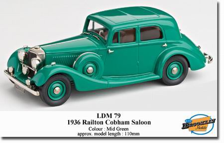 railton cobham saloon / mid green LDM79 Модель 1:43