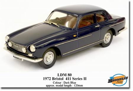 bristol 411 series ii - dark blue LDM80 Модель 1:43