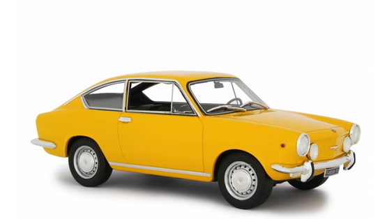 fiat 850 sport coupè 1968 - yellow LM118A Модель 1:18