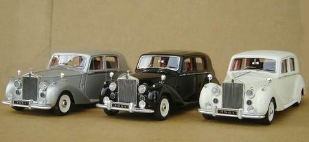 Модель 1:43 Rolls-Royce Silver Dawn - silver white black