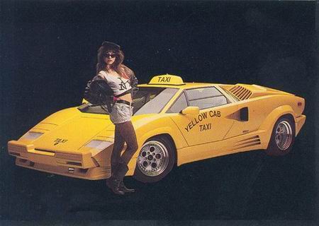 Модель 1:43 Lamborghini Countach «Yellow Cab Taxi»