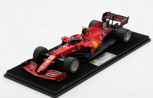 Модель 1:18 Ferrari SF21 №55 GP England (Carlos Sainz Jr.)