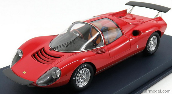 Модель 1:18 Ferrari Dino 206S Ch.№034 Competizione Prototipo - red (with showcase)