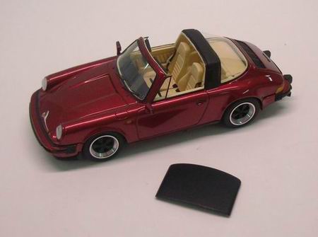 porsche 911 3.2 carrera targa cabrio - dark red LS204A Модель 1:43