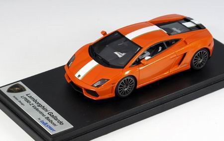 Модель 1:43 Lamborghini Gallardo LP 550-2 «Valentino Balboni» - orange borealis (white/gold stripe)
