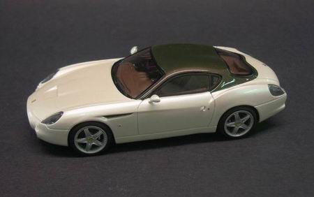 Модель 1:43 Ferrari 575 GTZ by Zagato- pearl white/brown met