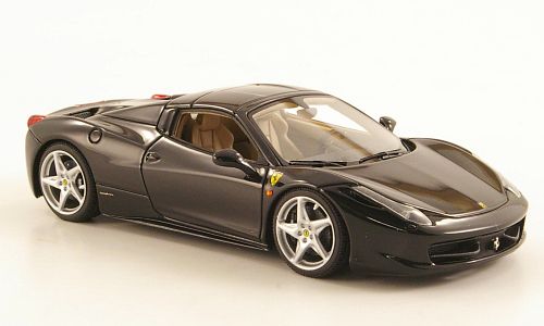 Модель 1:43 Ferrari 458 Italia 8C Spider Hardtop - NERO STELLATO