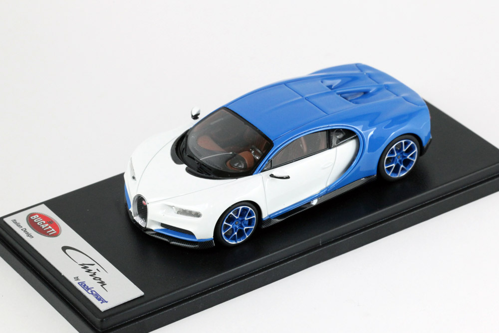 bugatti chiron le patron - blue sport/glacier white LS459D Модель 1:43