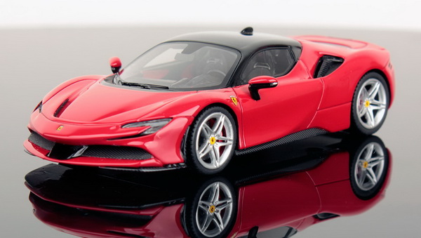 Ferrari SF90 Stradale Hybrid 1000hp - rosso corsa/nero LS504A Модель 1:43