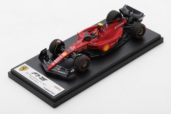 Модель 1:43 Ferrari F1-75 №55 2nd GP Bahrain (Carlos Sainz)