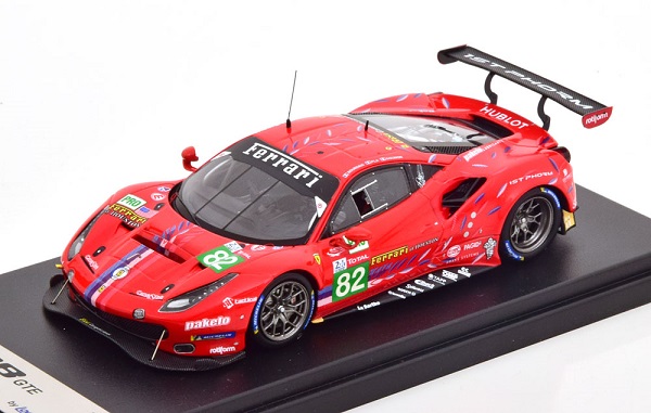 Модель 1:43 Ferrari 488 GTE Evo №82 24h Le Mans (Sébastien Olivier Bourdais - Jules Gounon - Olivier Pla)