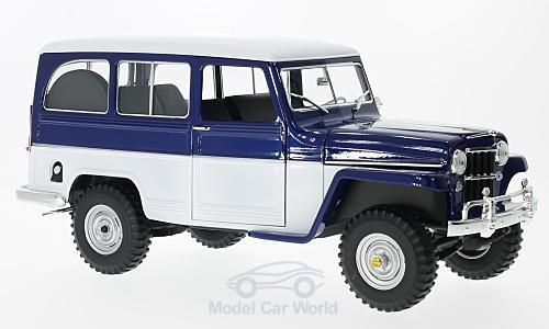 jeep willys station wagon - blue/white 92858BL Модель 1:18
