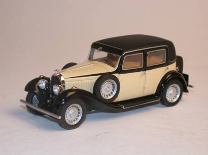 bugatti t49 berline - beige/black LUX011A Модель 1:43