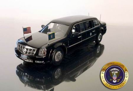 cadillac dts presidential limousine (president barack obama) LD004 Модель 1:43