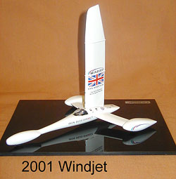 windjet landcraft land speed record 2001 117mph kit MOMK38 Модель 1:43