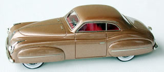 delahaye 135ms coupe ghia aigle ch.№800573 original model - dark gold met MA114A Модель 1:43