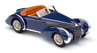 delahaye 145 v12 ch.№48772-3 cabrio franay 1946, musee du chateau de lagrange 1955-70. MA116B Модель 1:43
