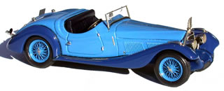 Модель 1:43 Voisin C27 roadster Figoni - blue 2-tons