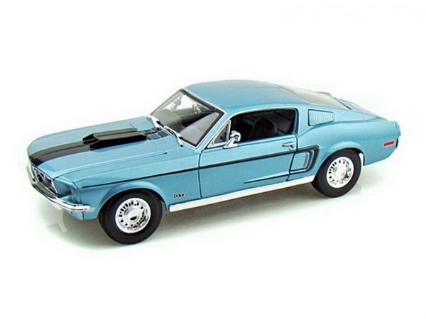 Модель 1:18 Ford Mustang GT Cobra Jet 1968 (blue)