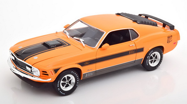 Модель 1:18 Ford Mustang Mach 1 - orange/black