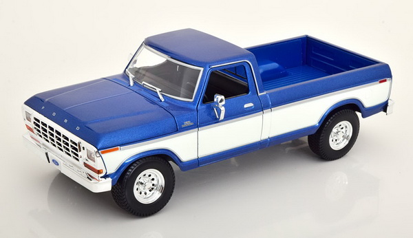 Модель 1:18 Ford F150 Pick Up 1979 - blue met./white