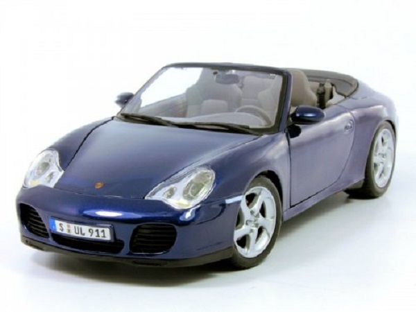 Модель 1:18 Porsche 911 Carrera 4S Cabrio (996) - blue met