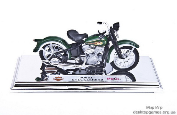 Модель 1:18 Harley-Davidson EL Knucklehead - green