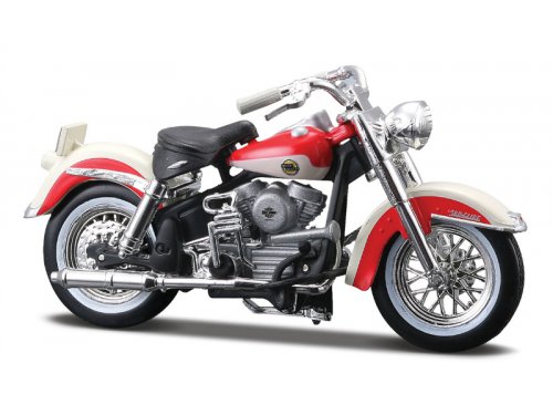 Модель 1:18 Harley-Davidson FLH Duo Glide - red/beige