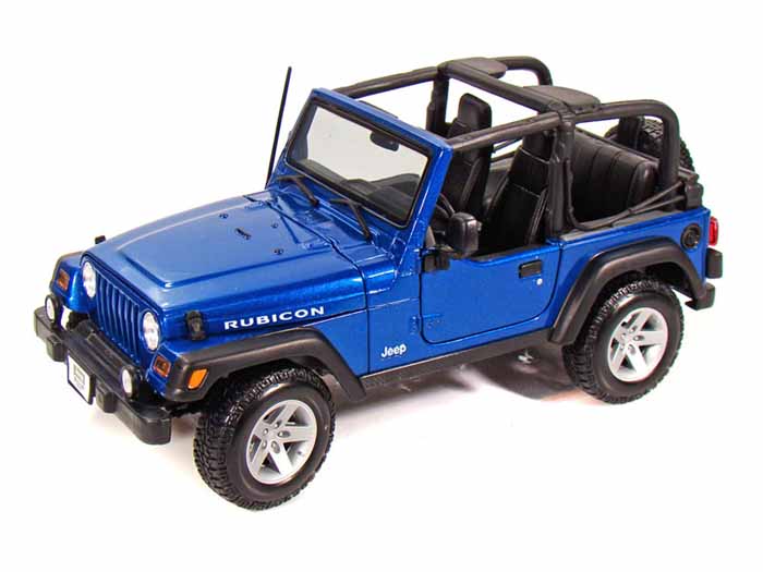Модель 1:18 Jeep Wrangler Rubicon - blue