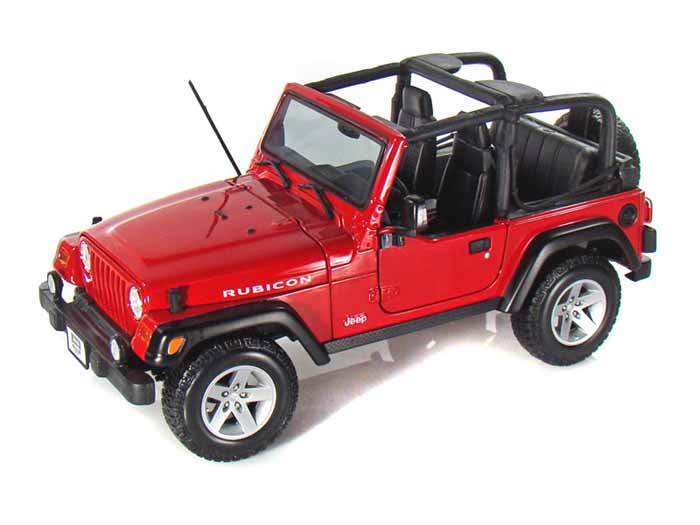 Модель 1:18 Jeep Wrangler Rubicon - red
