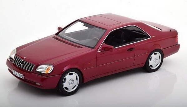 Модель 1:18 Mercedes-Benz 600 SEC (C140) - red met
