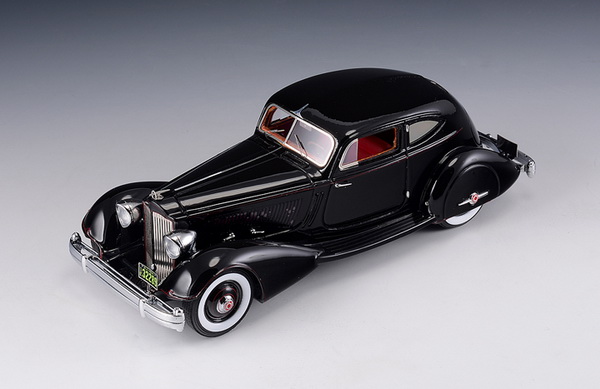 packard twelve 1107 lebaron coupe 1934 black GLM43107203 Модель 1:43