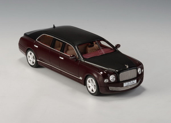 Модель 1:43 Bentley Mulsanne Armortech Limousine - bordeaux/black