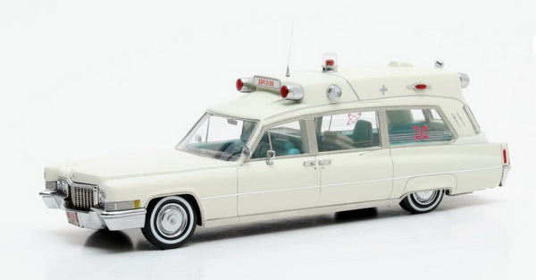 cadillac superior 51+ "ambulance" (скорая помощь) - white MX20301-192 Модель 1 43