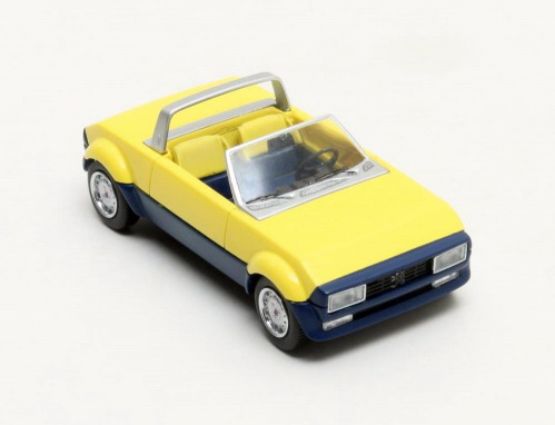 peugeot 104 peugette pininfarina - yellow/blue MX31604-051 Модель 1:43